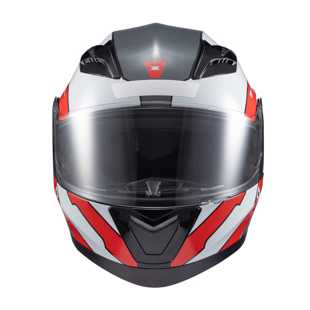 Capacete Texx Escamot Gladiator V3 Reisen Vermelho Branco