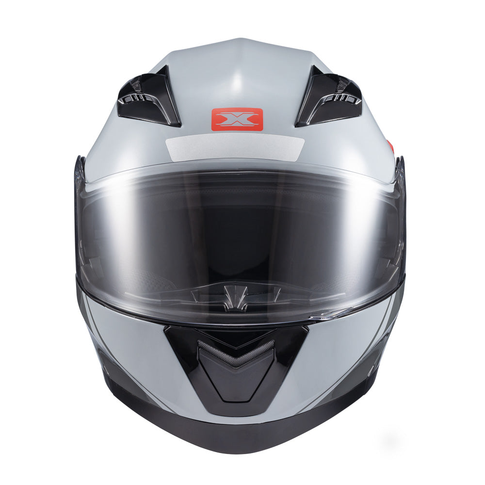 Capacete Texx Escamot Gladiator V3 Makan Cinza Vermelho