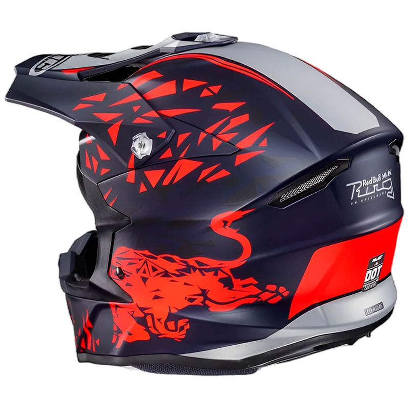 Capacete HJC Off I50 Red Bull Preto E Vermelho