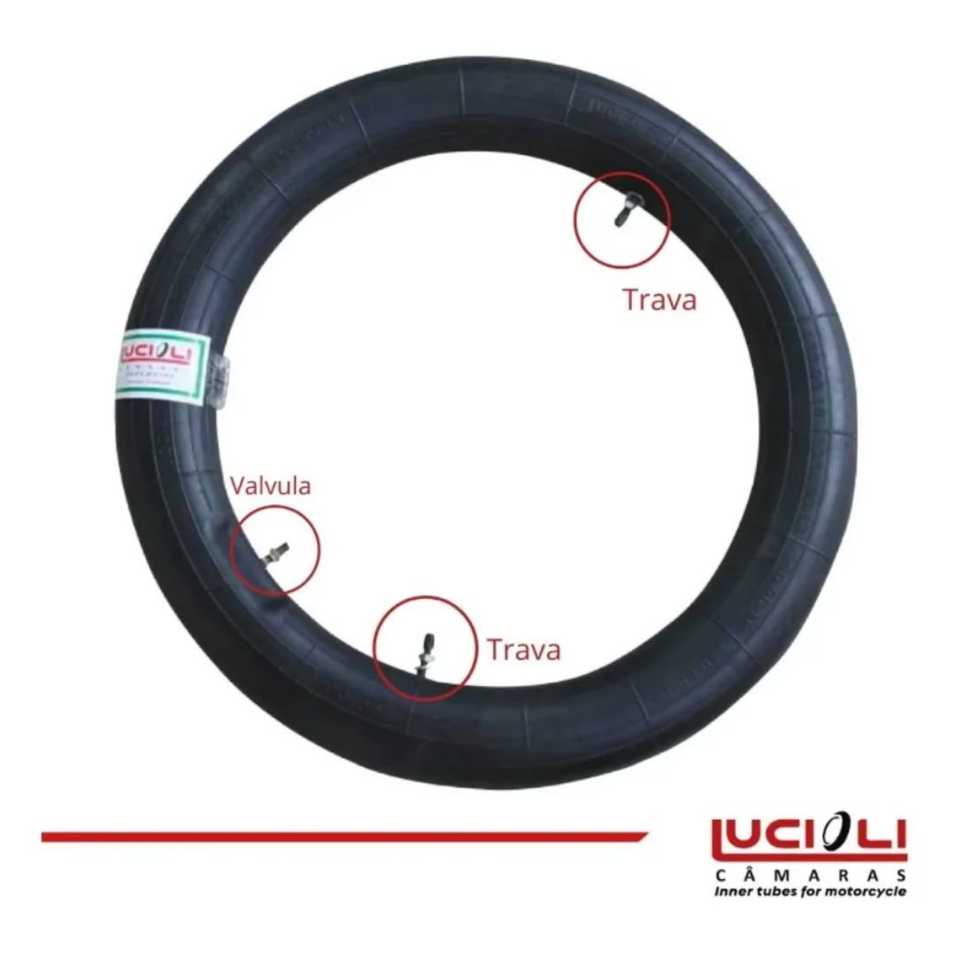 Câmara de Ar Lucioli Reforçada Pneu 120/100-18 e 140/80-18