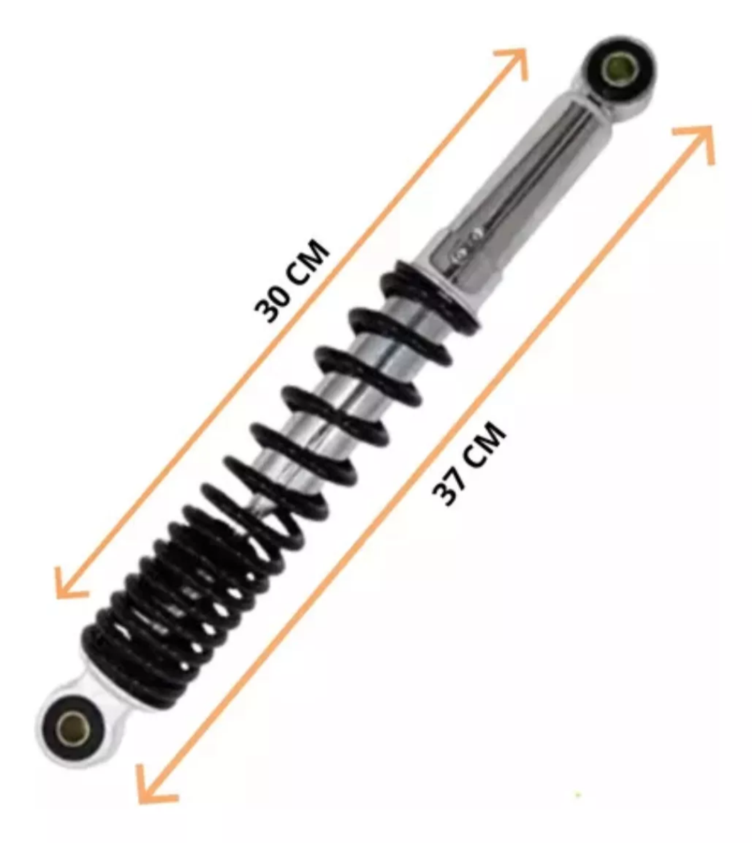Amortecedor Cromado GP7 (PAR) Com Regulagem CG 150