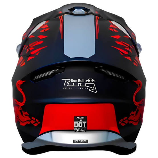 Capacete HJC Off I50 Red Bull Preto E Vermelho