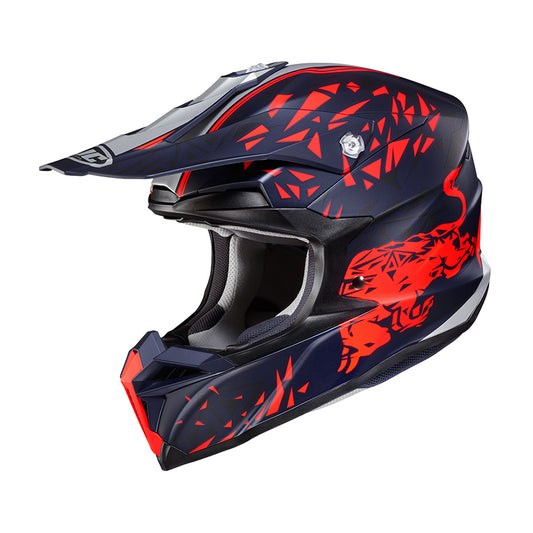 Capacete HJC Off I50 Red Bull Preto E Vermelho