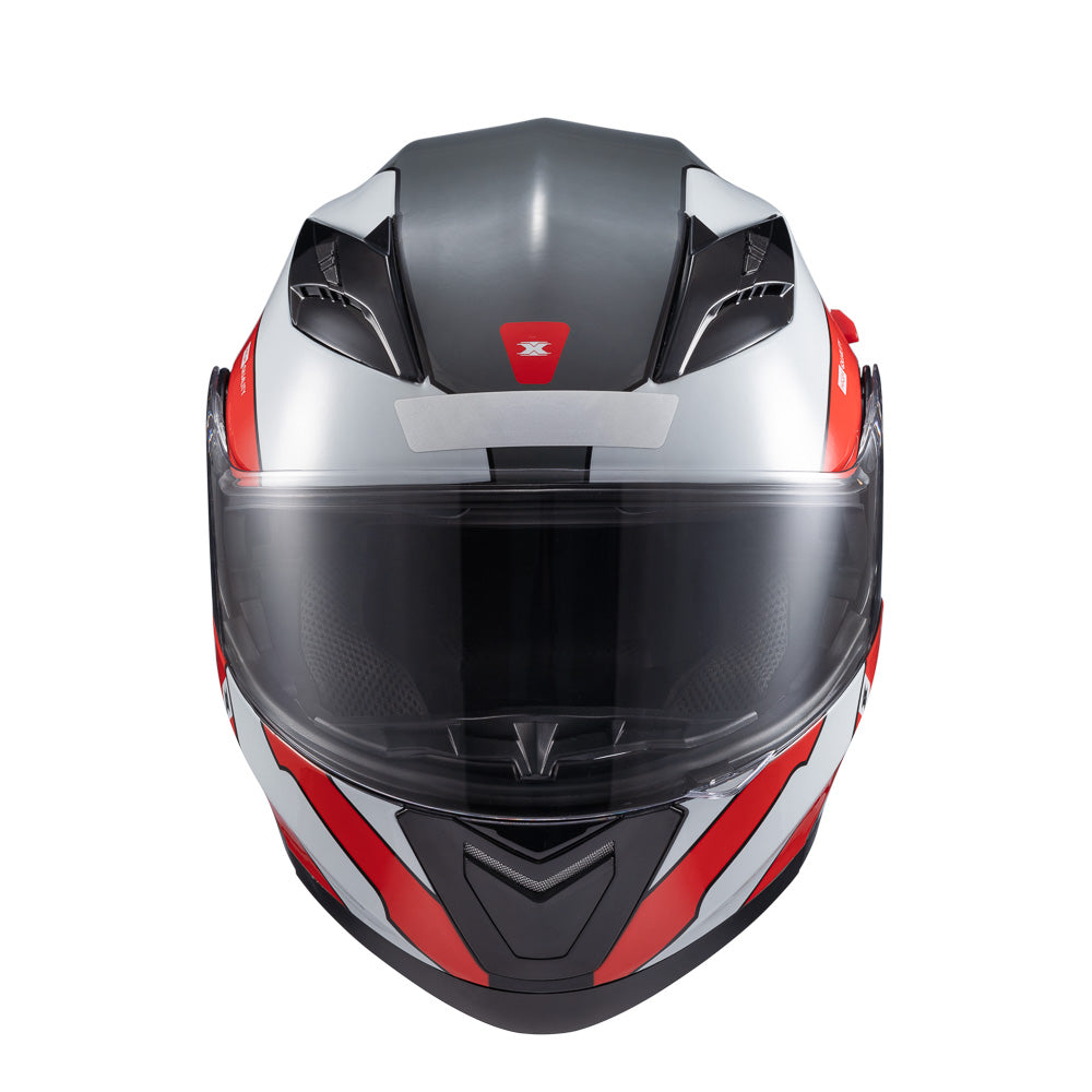 Capacete Texx Escamot Gladiator V3 Reisen Vermelho Branco